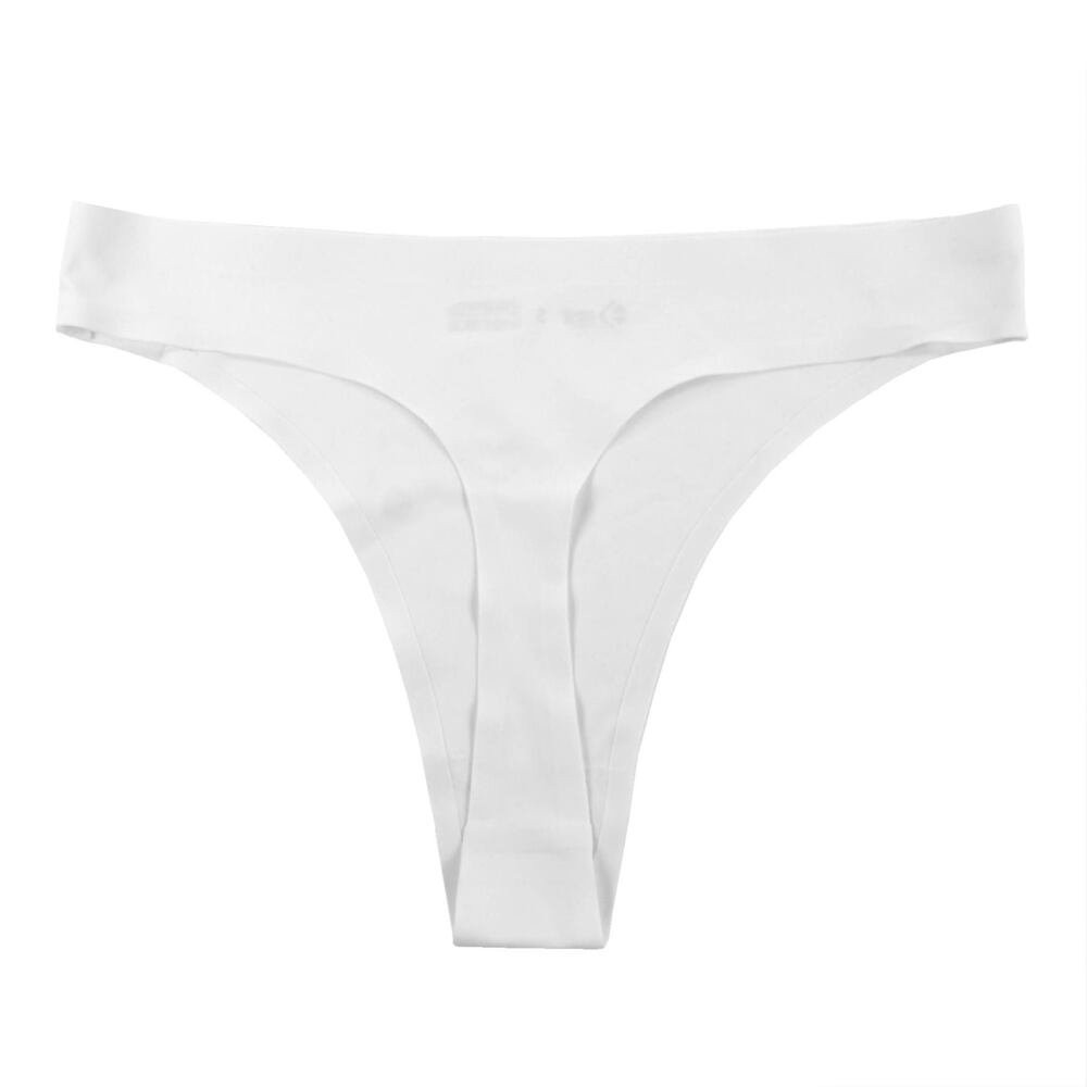 Bezšvové tangá String biela bílá M