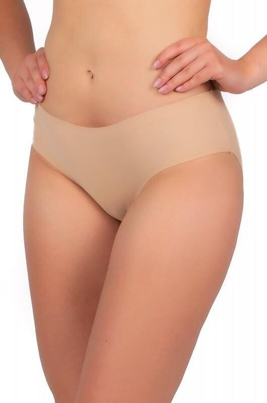 Bezšvové nohavičky Maxi Bikini béžovej Béžová S
