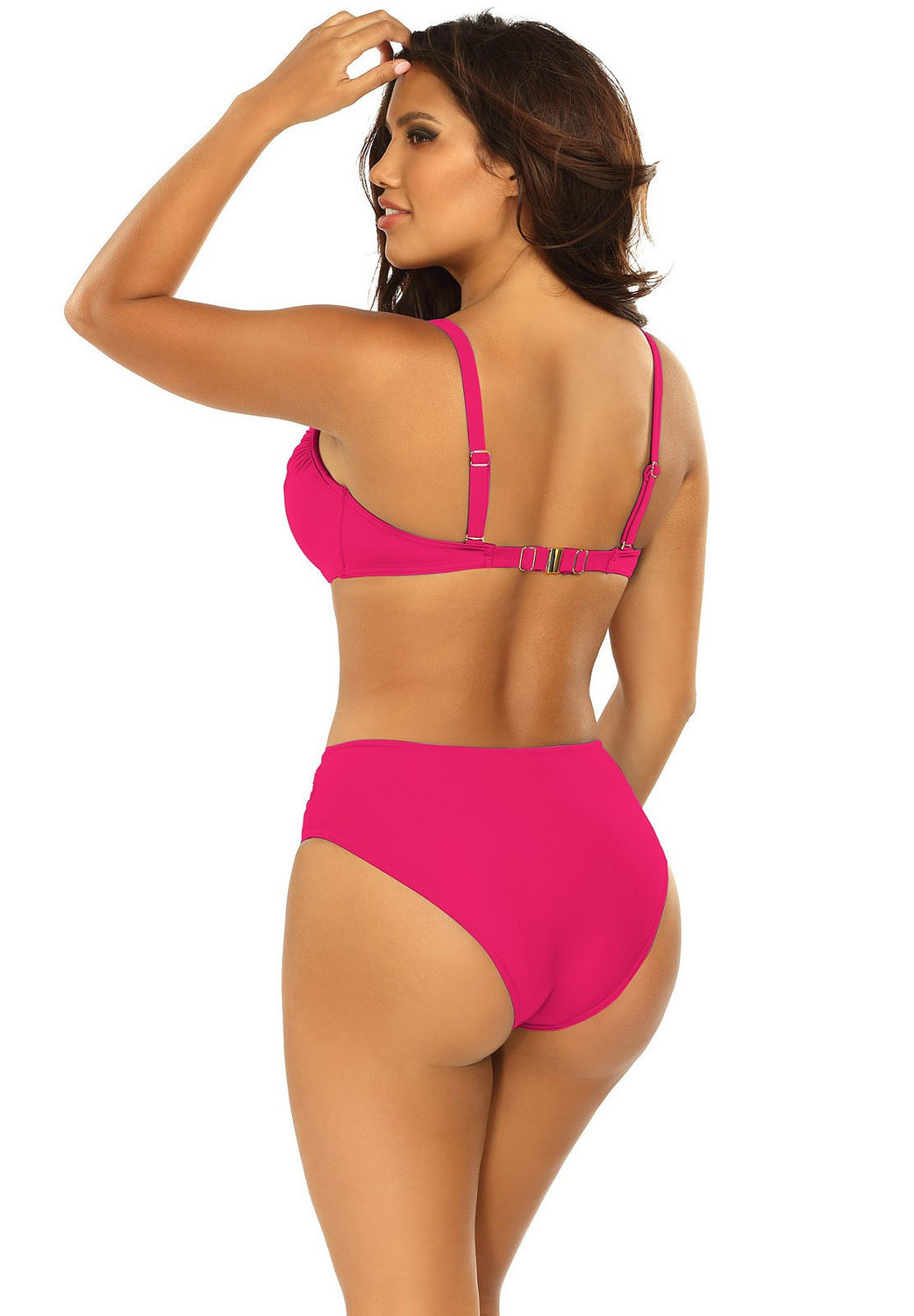 Dámske dvojdielne plavky Fashion 27 S940SV1-2d tm.ružové- Self 38D