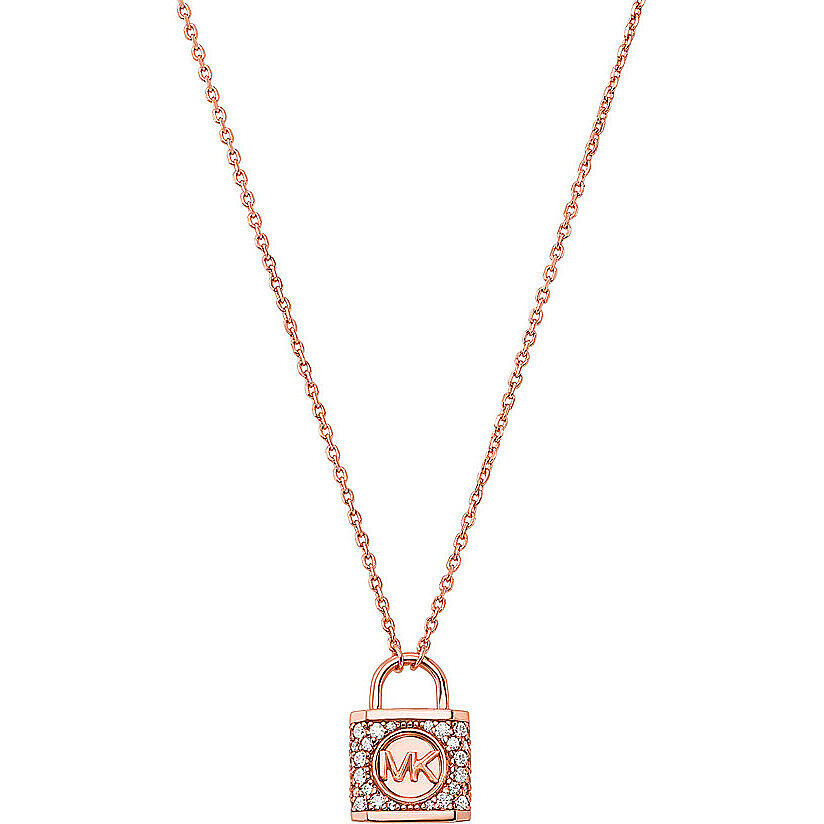 Michael Kors Originálny bronzový náhrdelník so zirkónmi Kors MK MKC1629AN791 (retiazka, prívesok)