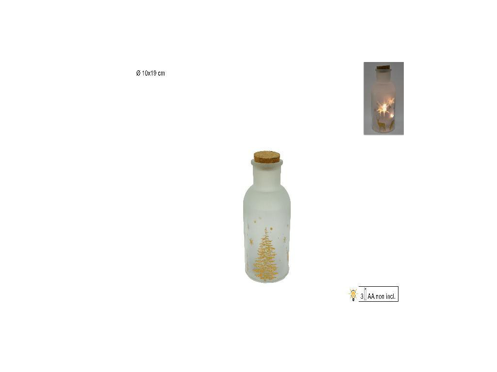 MAKRO - Dóza vianočná svietiaca LED 19x10cm