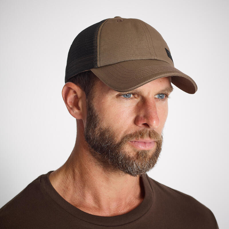 Odolná poľovnícka šiltovka Trucker Patch béžová