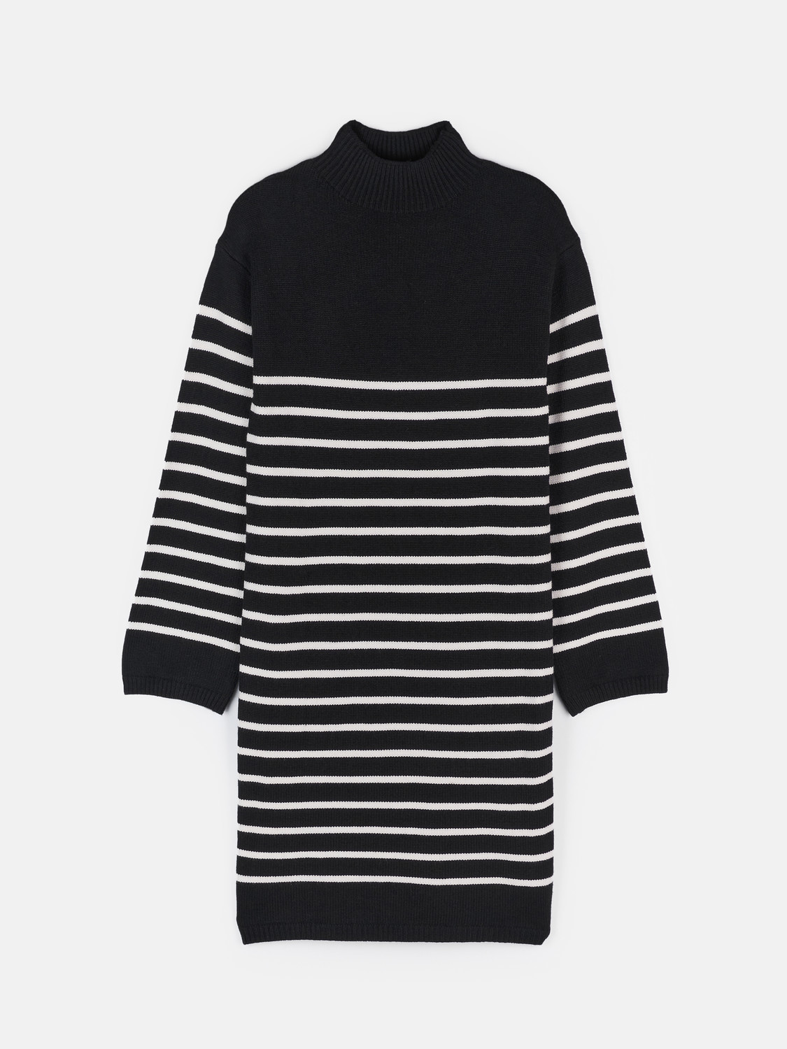 GATE Prúžkované svetrové šaty