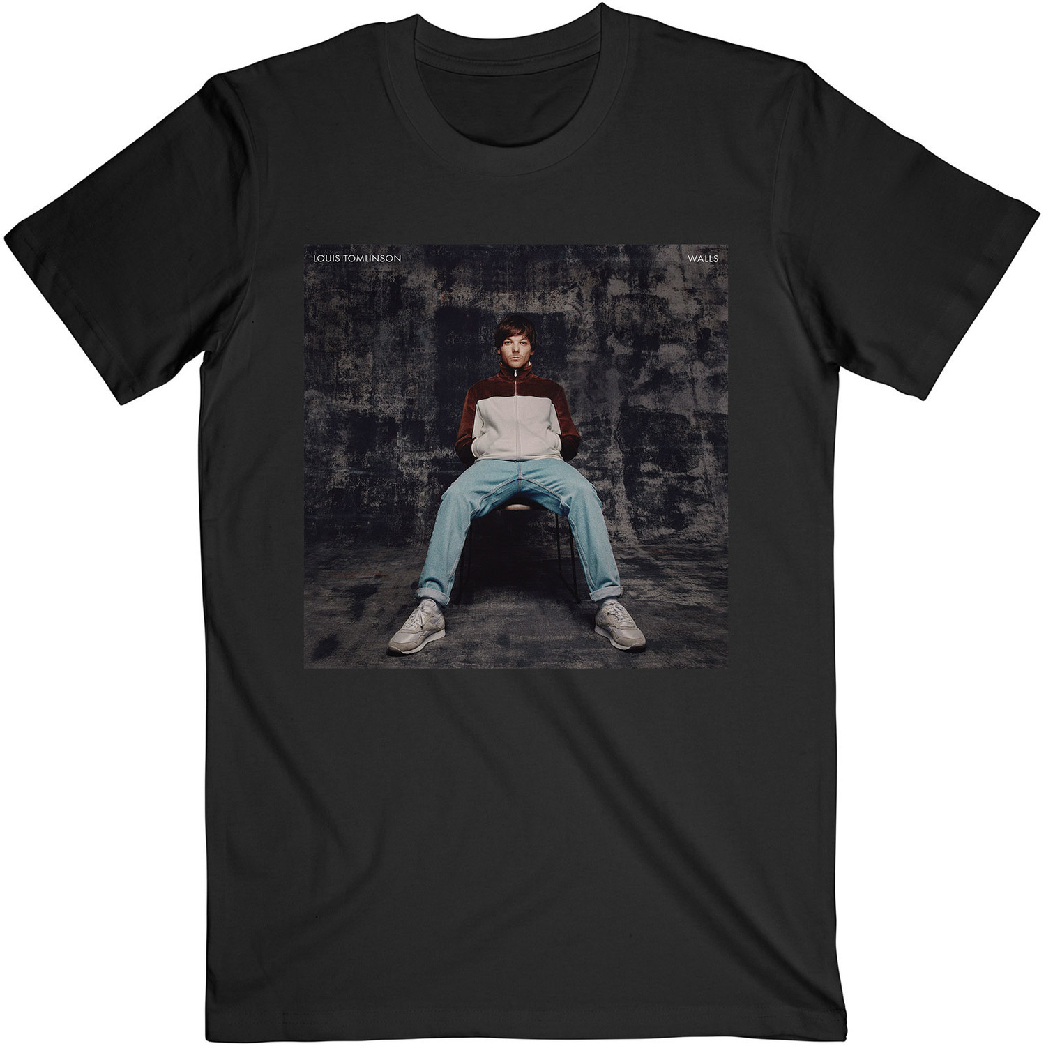 RockOff Louis Tomlinson Unisex bavlnené tričko: Walls - čierne Veľkosť: S