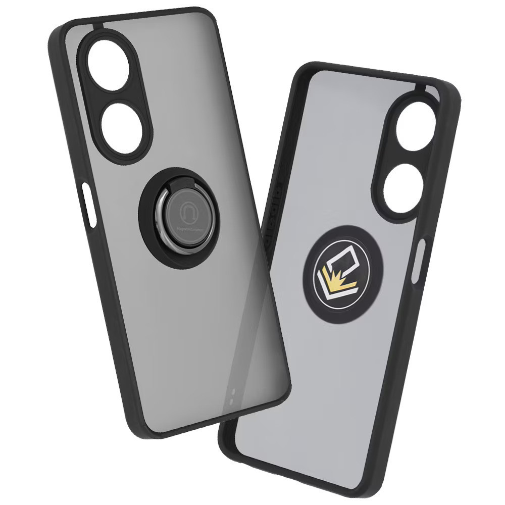 Techsuit Oppo A98 5G Pouzdro glinth pro Oppo A98 5G s prsteňom  KP27966 čierna