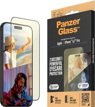 PanzerGlass Apple iPhone 15 Pro Max AntiRexní & AntiBlue s inštalačným rámčekom