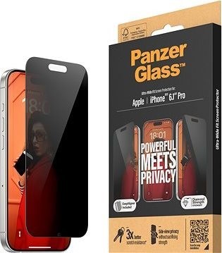 PanzerGlass Privacy Apple iPhone 15 Pro s inštalačným rámikom