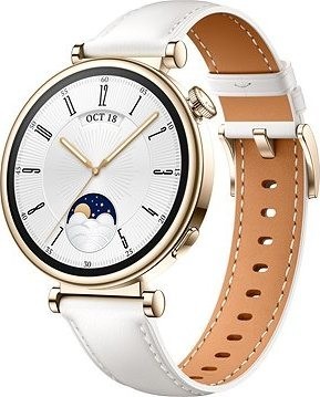 Huawei Watch GT 4 41 mm White Leather Strap