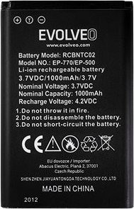 EVOLVEO EasyPhone FP, originálna batéria, 1000 mAh