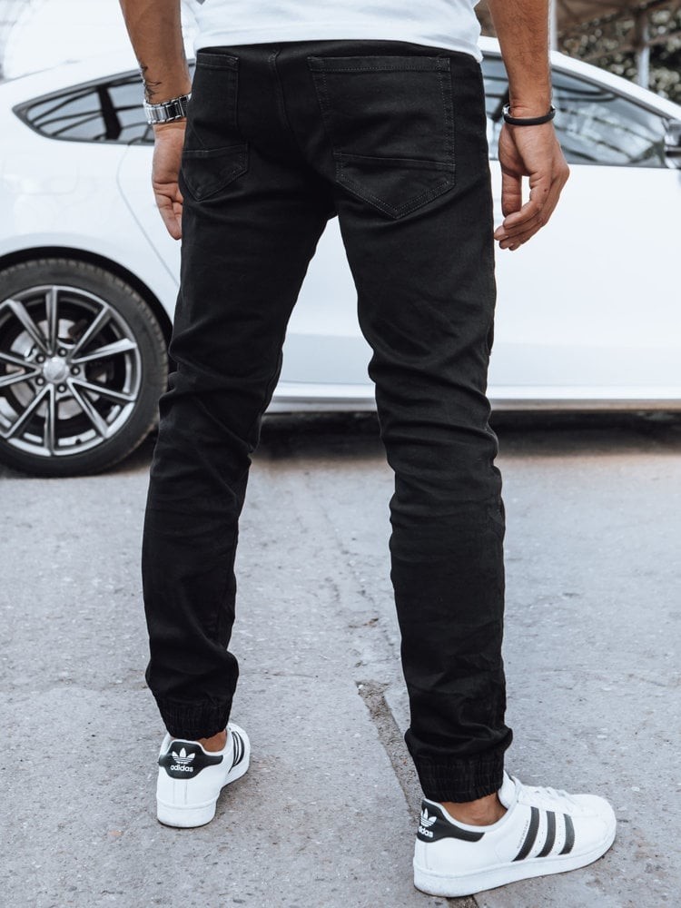 Men's Black Denim Doggers Dstreet