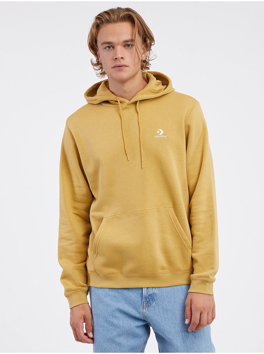 Mustard Unisex Hoodie Converse Go-To Embroidered - Men