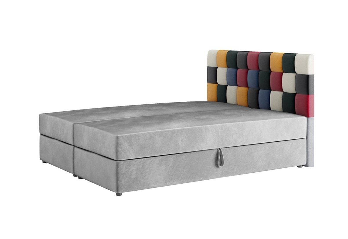 Expedo Čalúnená posteľ boxspring APPLE, 160x200, itaka 14/červená