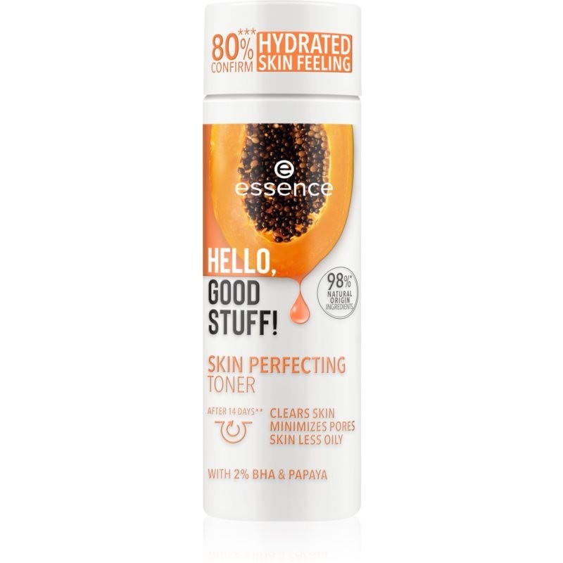 Essence Hello, Good Stuff! 2% BHA & Papaya normalizačné tonikum pre redukciu kožného mazu 30 ml
