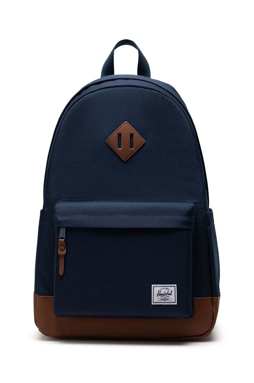 Ruksak Herschel 11383-03548-OS Heritage Backpack tmavomodrá farba, veľký, jednofarebný
