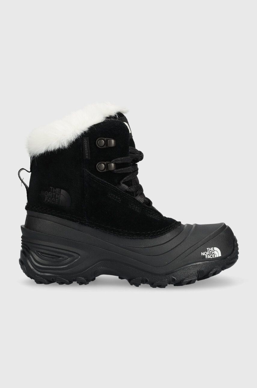 Detské zimné topánky The North Face Y SHELLISTA V LACE WP čierna farba