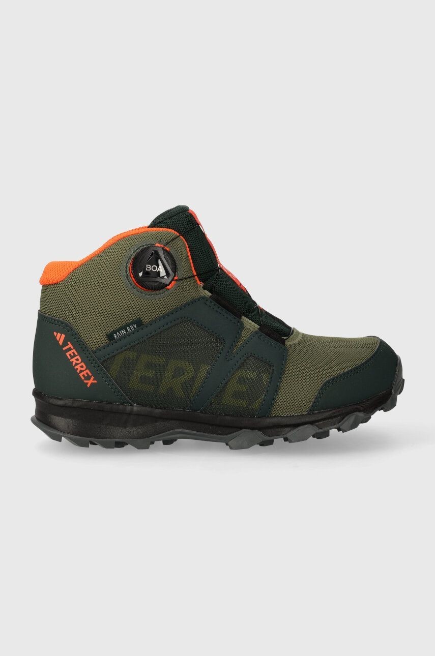 Detské topánky adidas TERREX TERREX BOA MID R.RD zelená farba