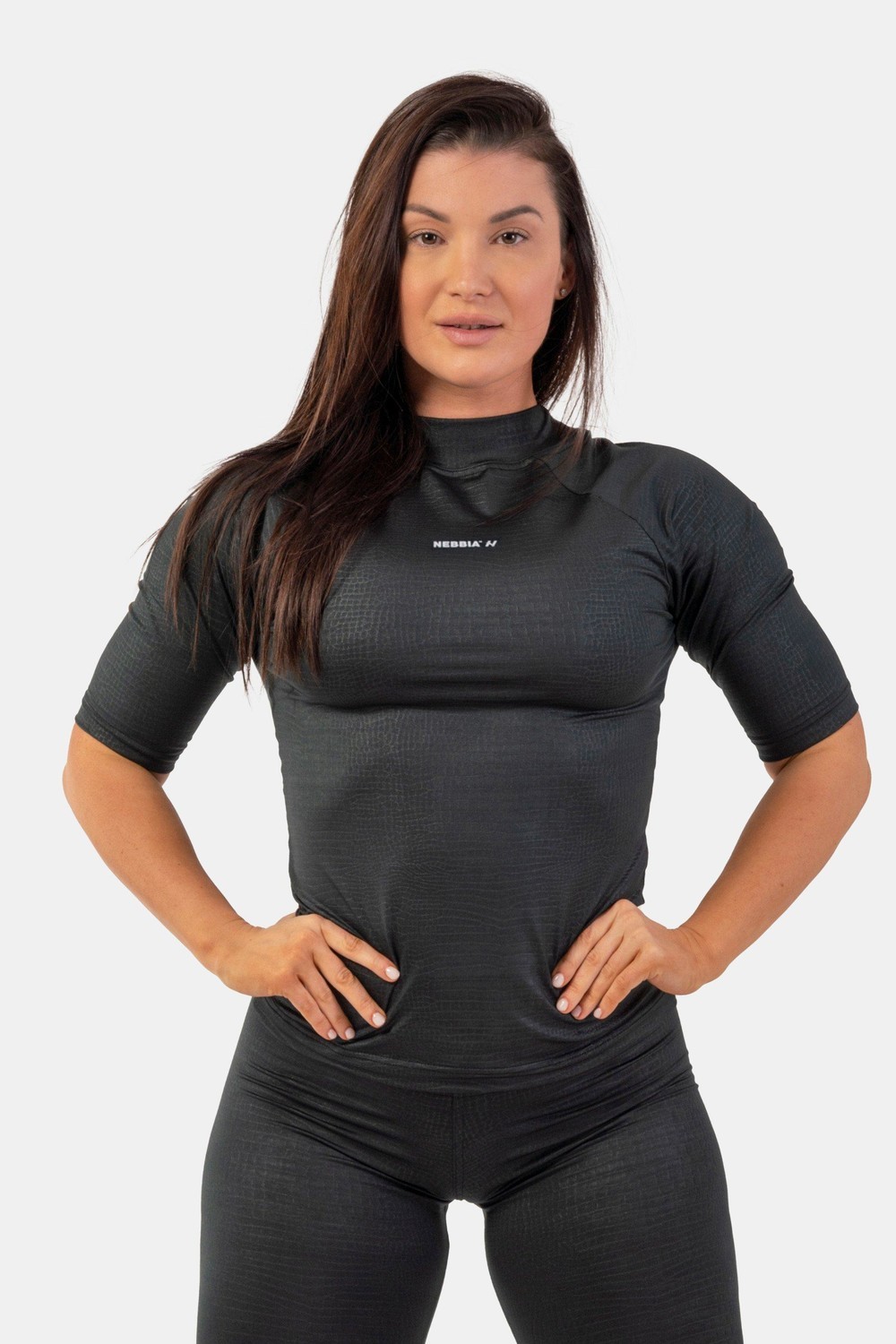 Nebbia Python SnakeSkin Mid Sleeve T-shirt