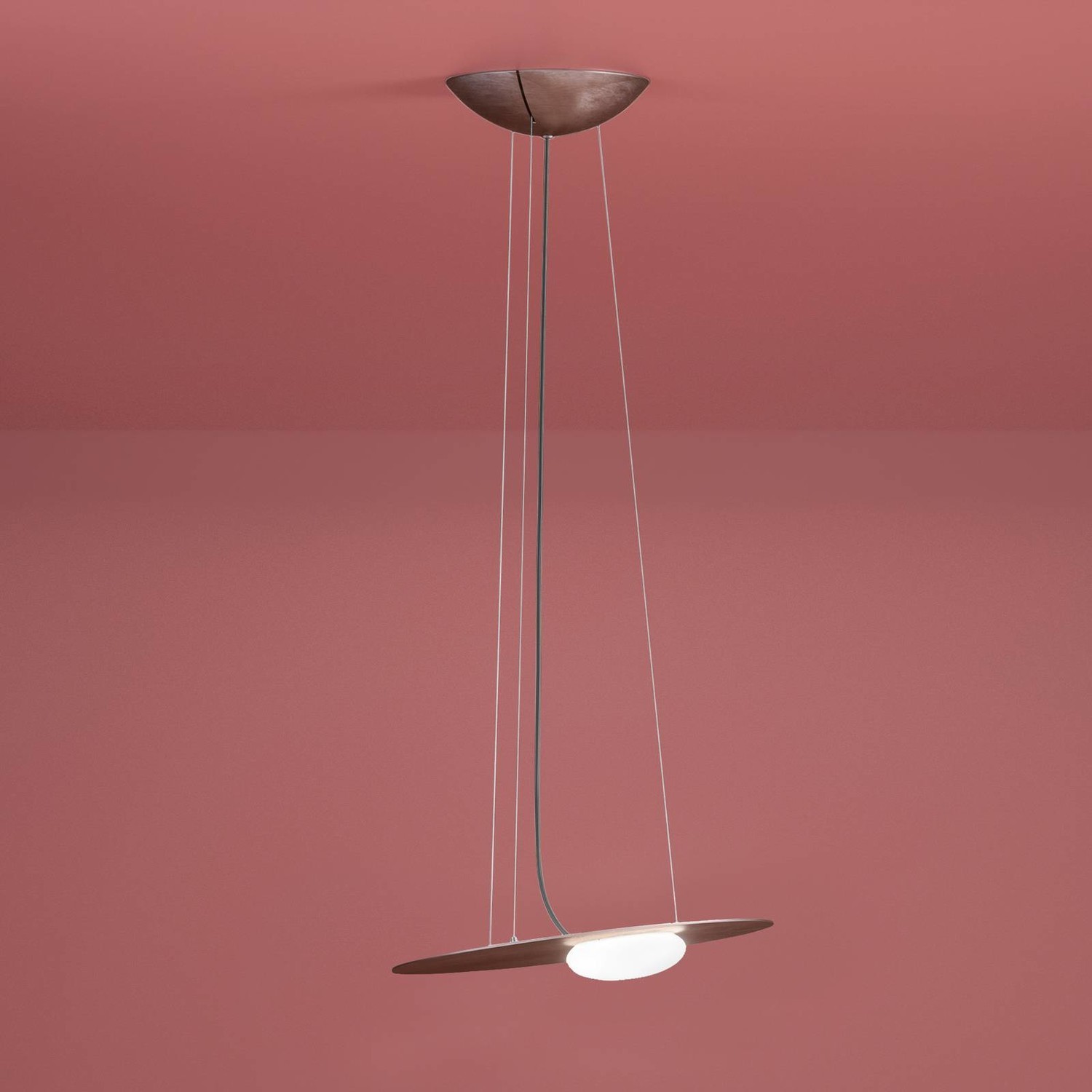 Axolight Kwic závesné LED svietidlo, bronz, 36 cm