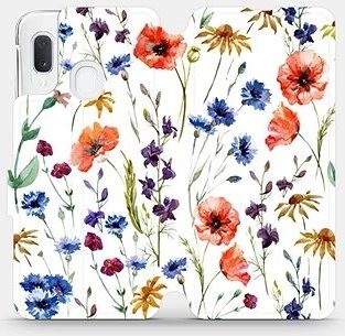 Flip pouzdro na mobil Samsung Galaxy A20e - MP04S Luční kvítí