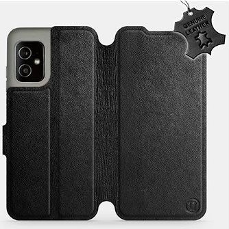 Mobiwear kožené flip pouzdro pro Asus Zenfone 8 - Černé