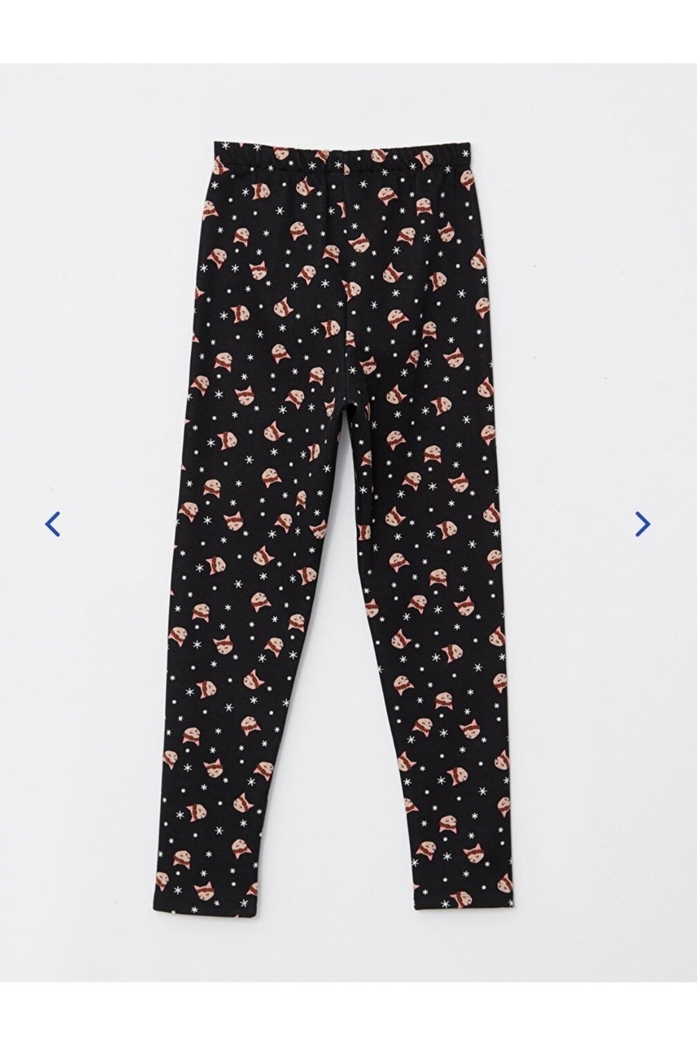 LC Waikiki Girls' Long Tights with an Elastic Printed Waist