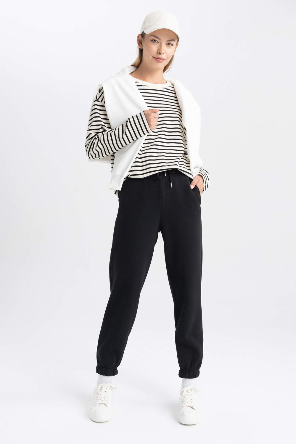 DEFACTO jogger With Pockets Thick Sweatshirt Fabric Pants