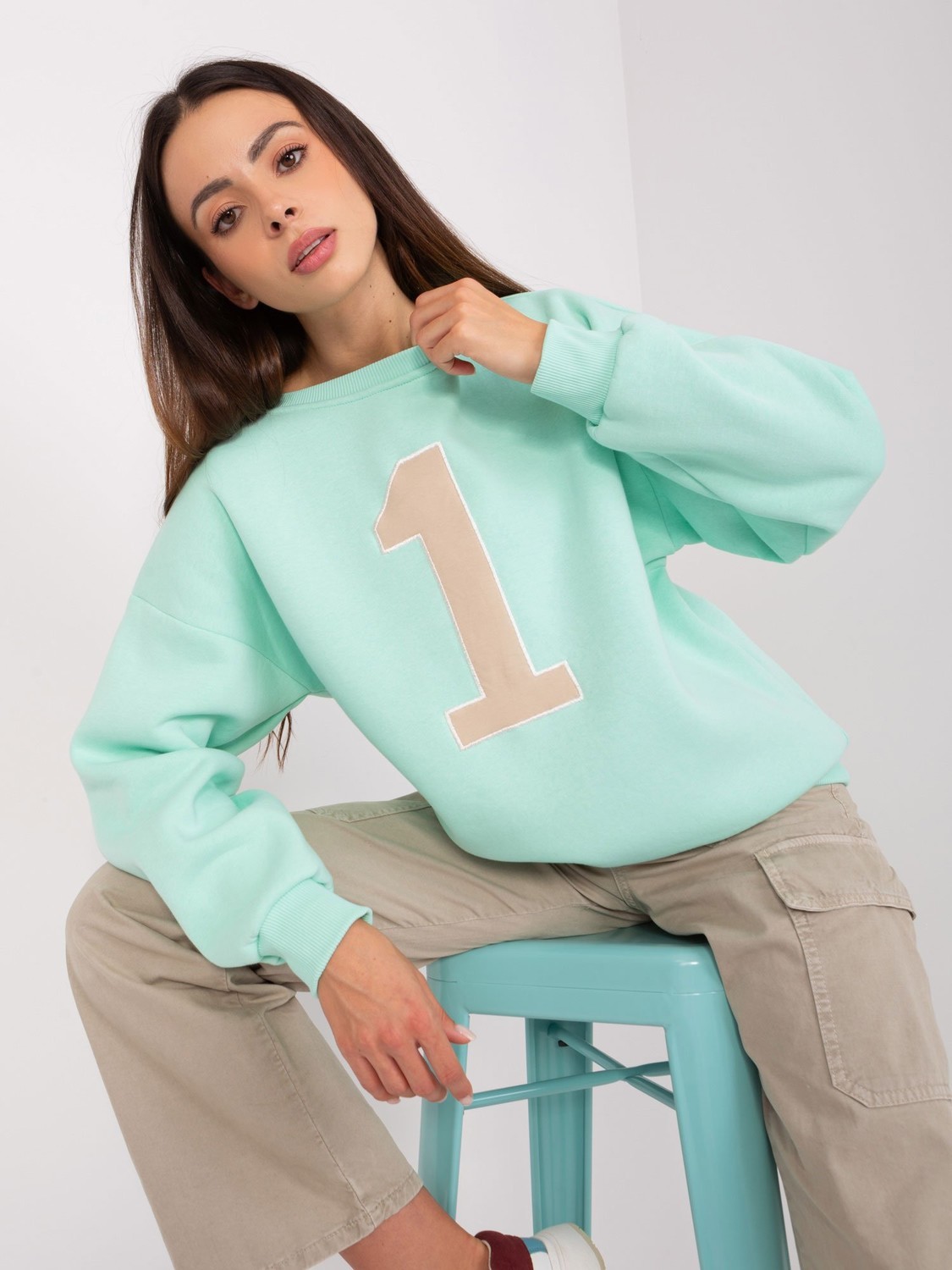 Mint hoodie with insulation