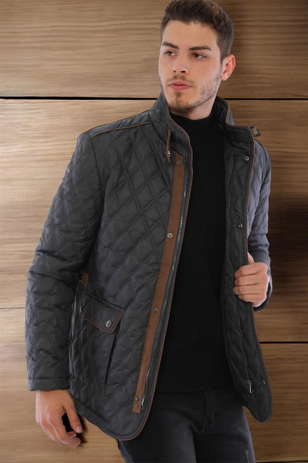 K8613 DEWBERRY COAT-FLAT ANTHRACITE