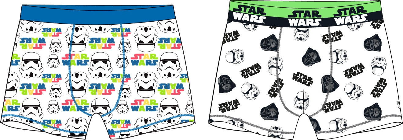EPlus Chlapčenské boxerky - Star Wars, zelené Veľkosť - deti: 134/140