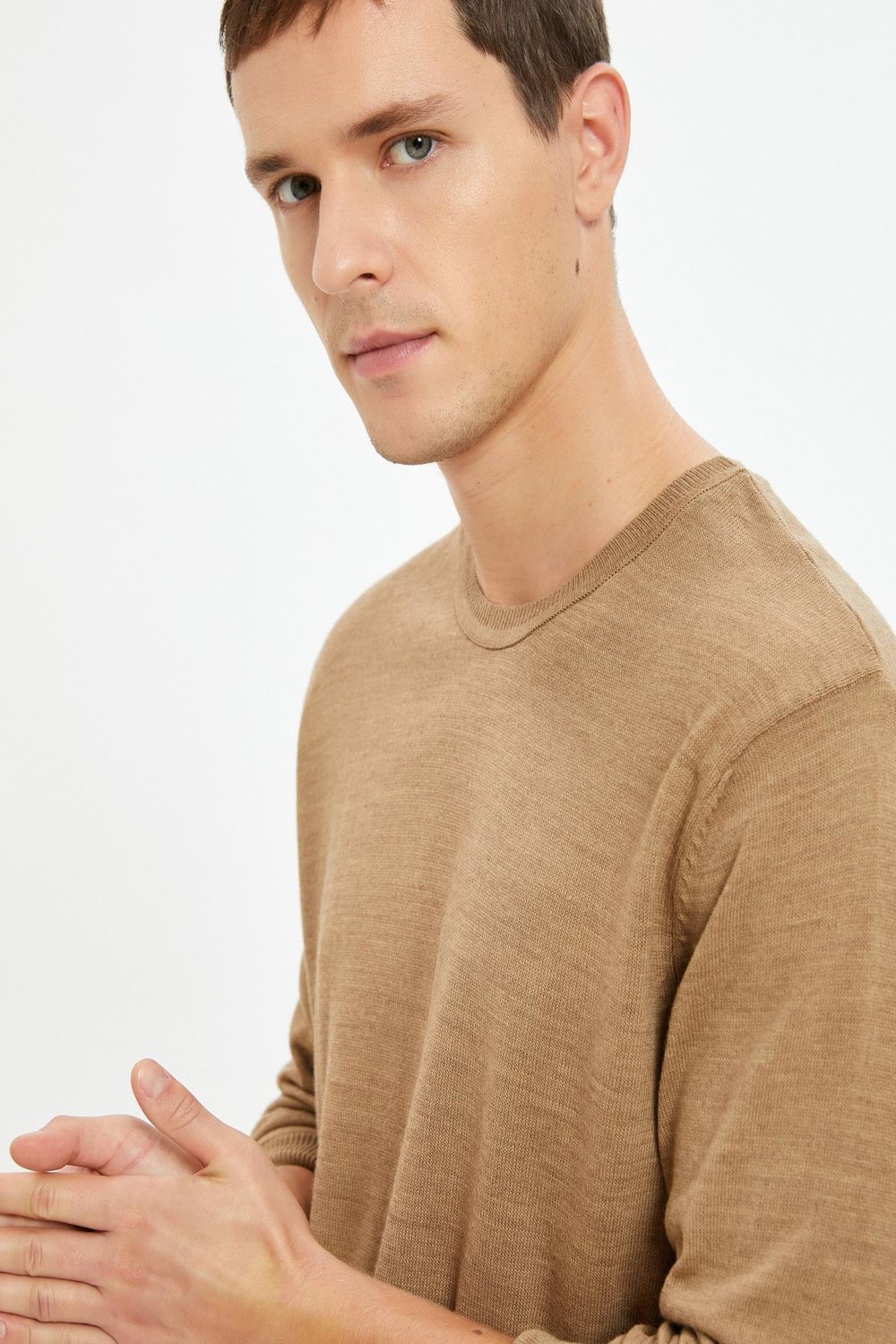 Koton Men's Camel Hair Sweater
