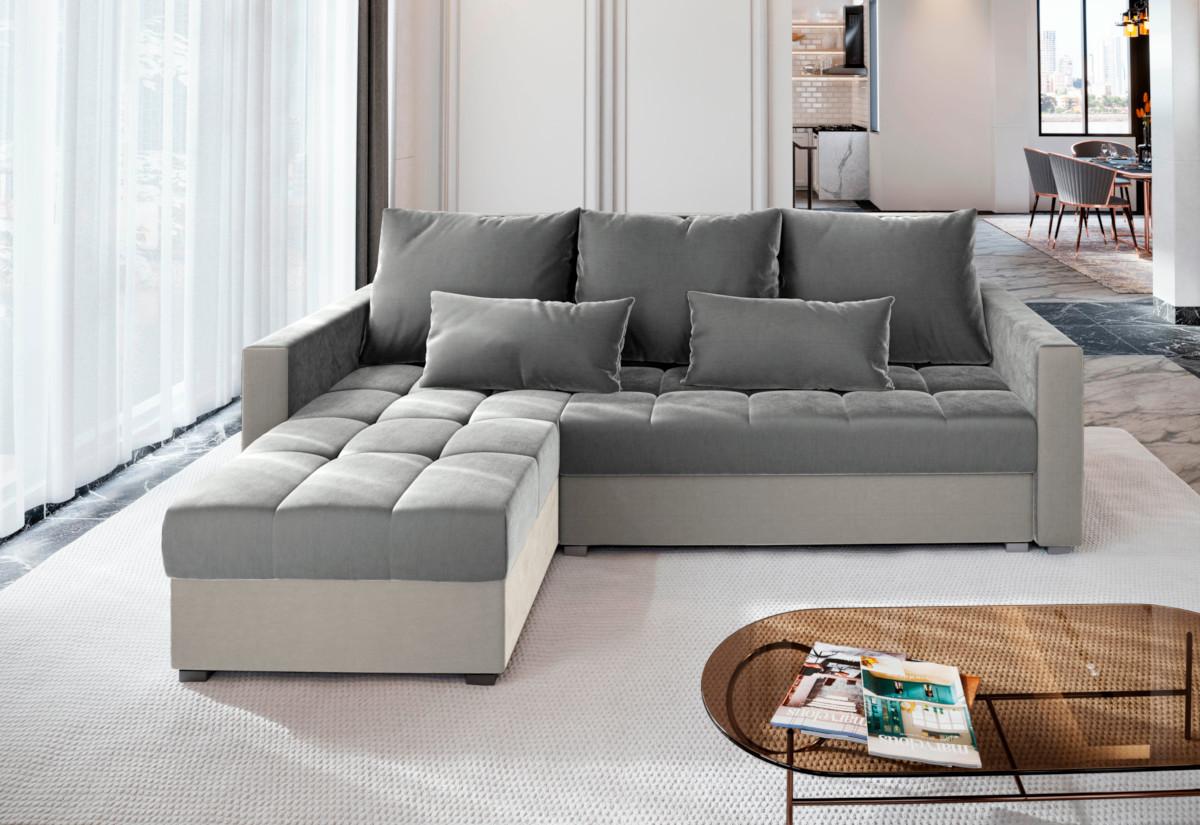 Expedo Rohová sedacia súprava BRANAS, 226x83x143, paros 05/paros 02