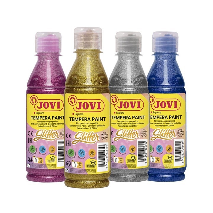 Tekutá glitrová temperová farba JOVI 250 ml | rôzne odtiene