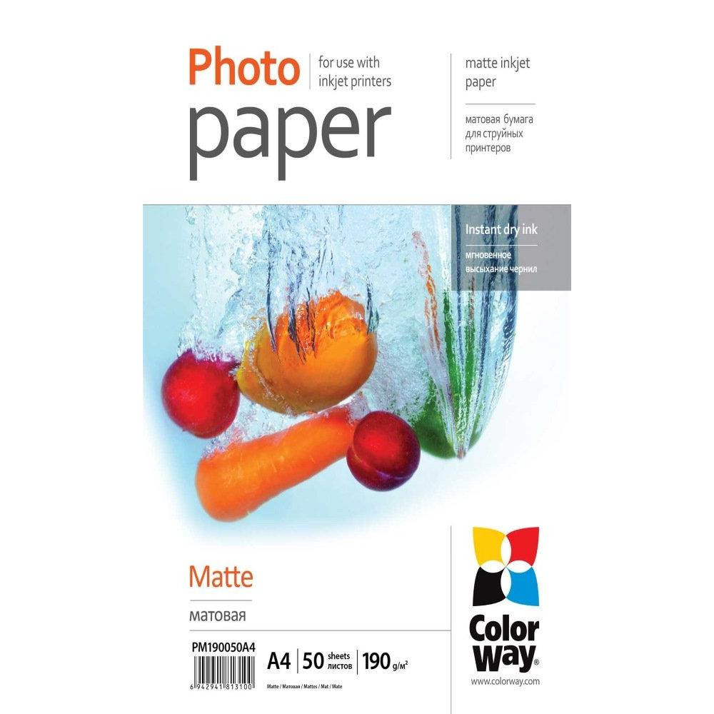 Fotopapier Matte A4 50 ks 190g COLORWAY
