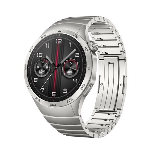 Huawei Watch GT 4 46mm, Strieborná s nerezovým remienkom