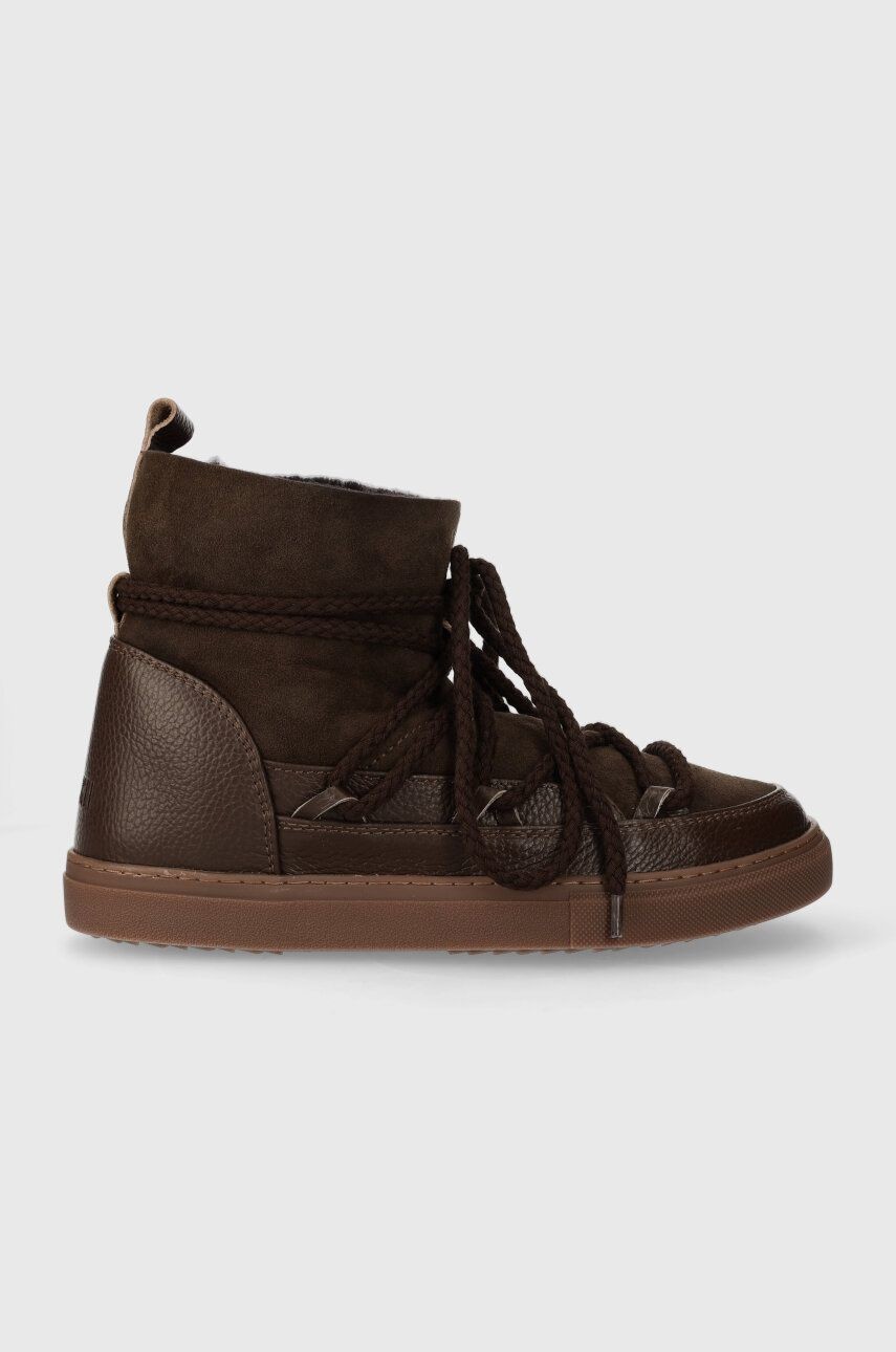 Semišové snehule Inuikii Classic hnedá farba, 55102-001