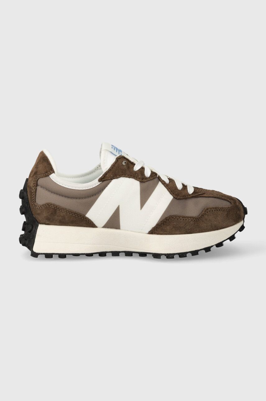 Tenisky New Balance U327LG hnedá farba