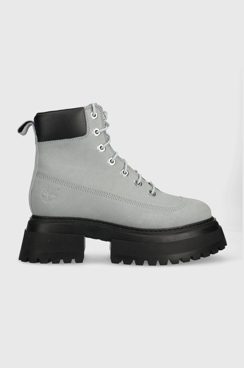 Workery Timberland Timberland Sky 6In LaceUp dámske, šedá farba, na platforme, jemne zateplené, TB0A42AWEA31