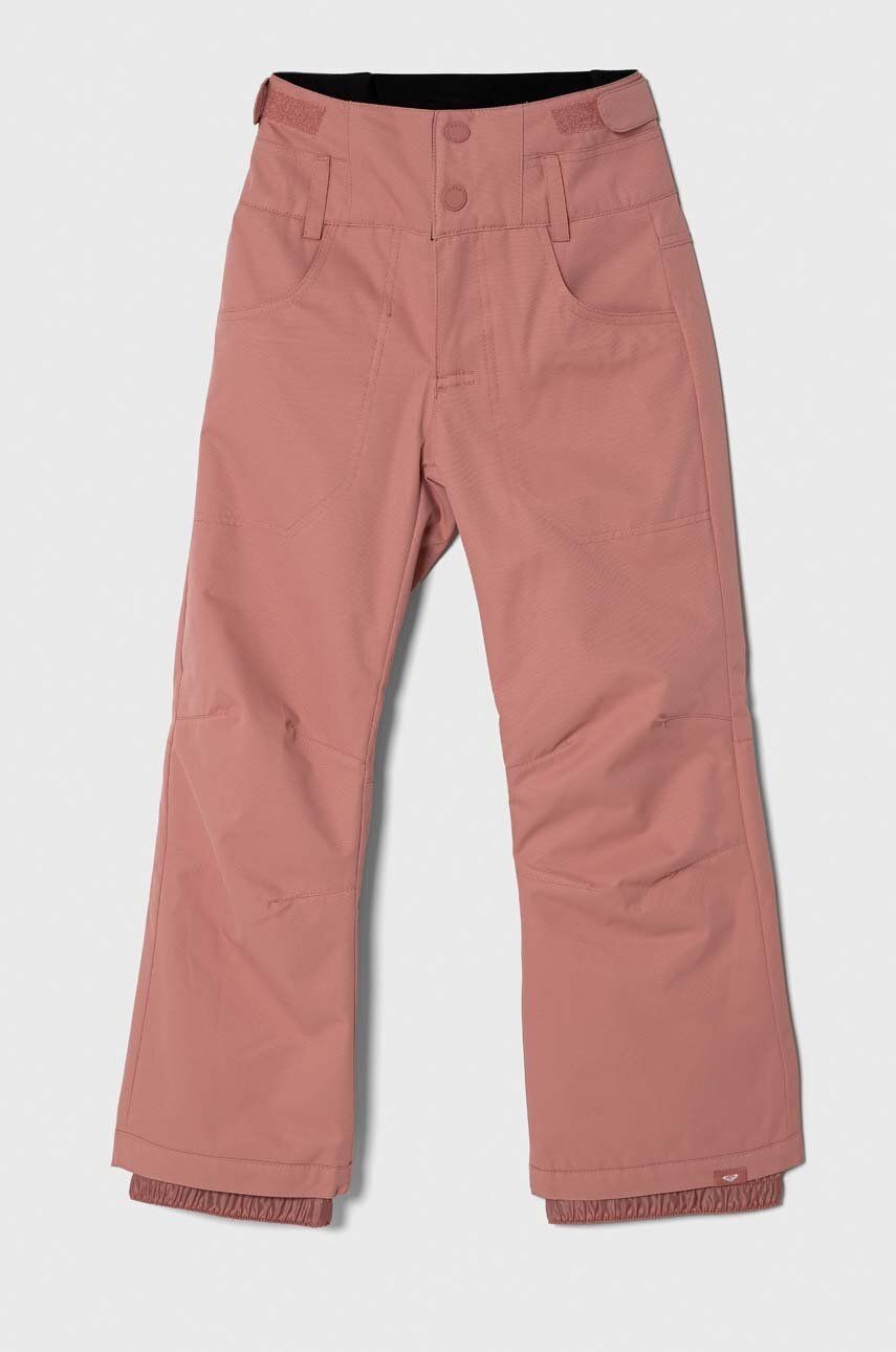 Detské lyžiarske nohavice Roxy DIVERSION GIRL SNPT ružová farba