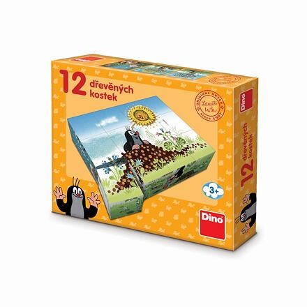 Dino KRTKOV ROK 12 Drevené licenčné kocky