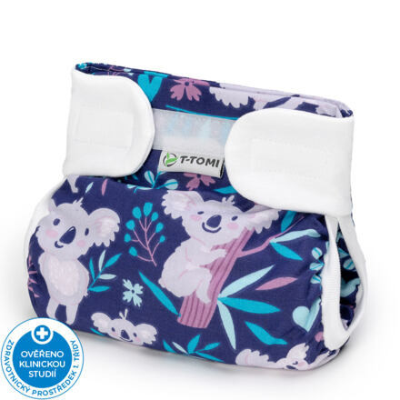 T-TOMI Ortopedické abdukční kalhotky - suchý zip Dark koalas  3-6 kg