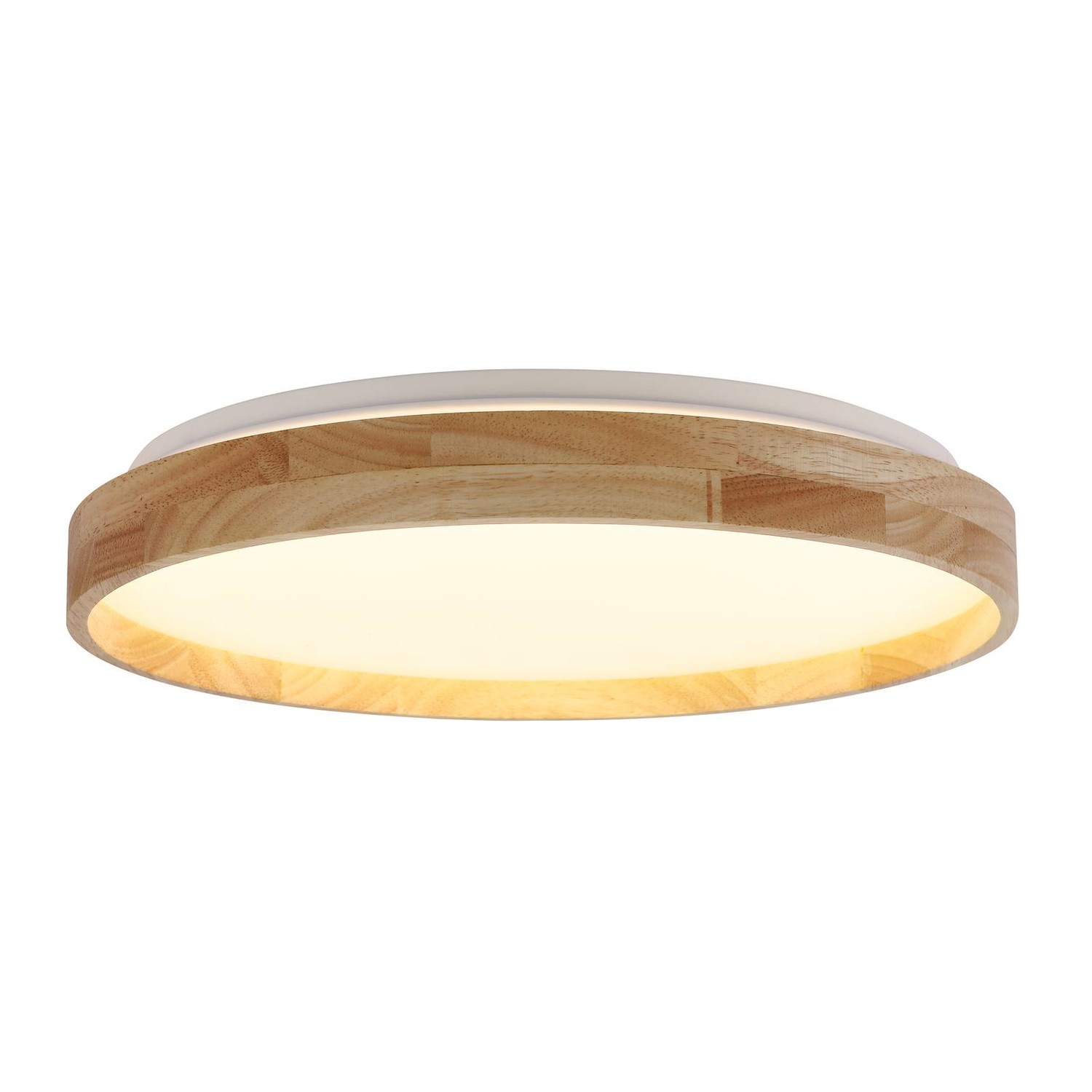 Lindby Innes LED svetlo drevo Ø 50,5 cm smart