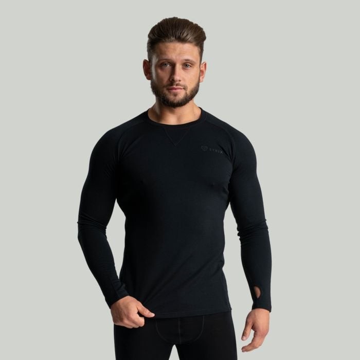 STRIX Tričko s dlhým rukávom MERINO I Black  XLXL