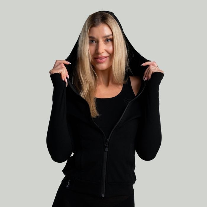 STRIX Dámska mikina so zipsom MERINO I Black  XLXL
