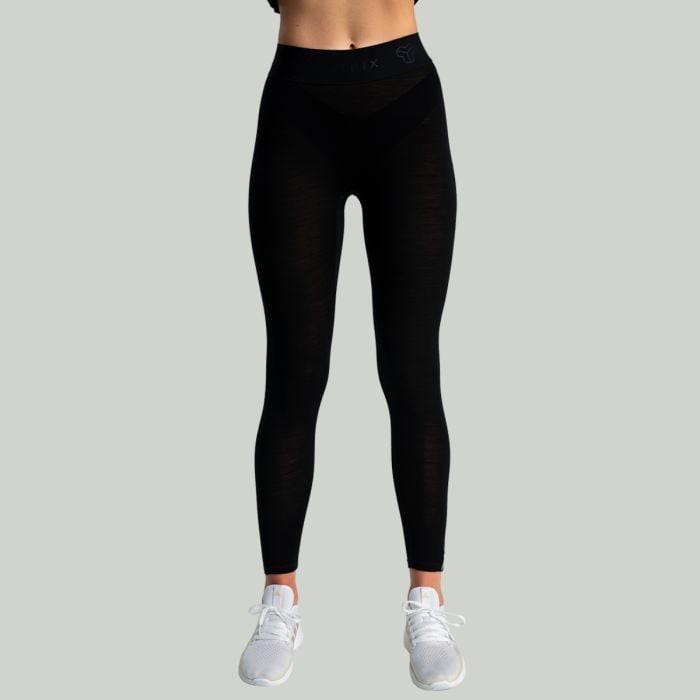 STRIX Dámske legíny MERINO I Black  XLXL