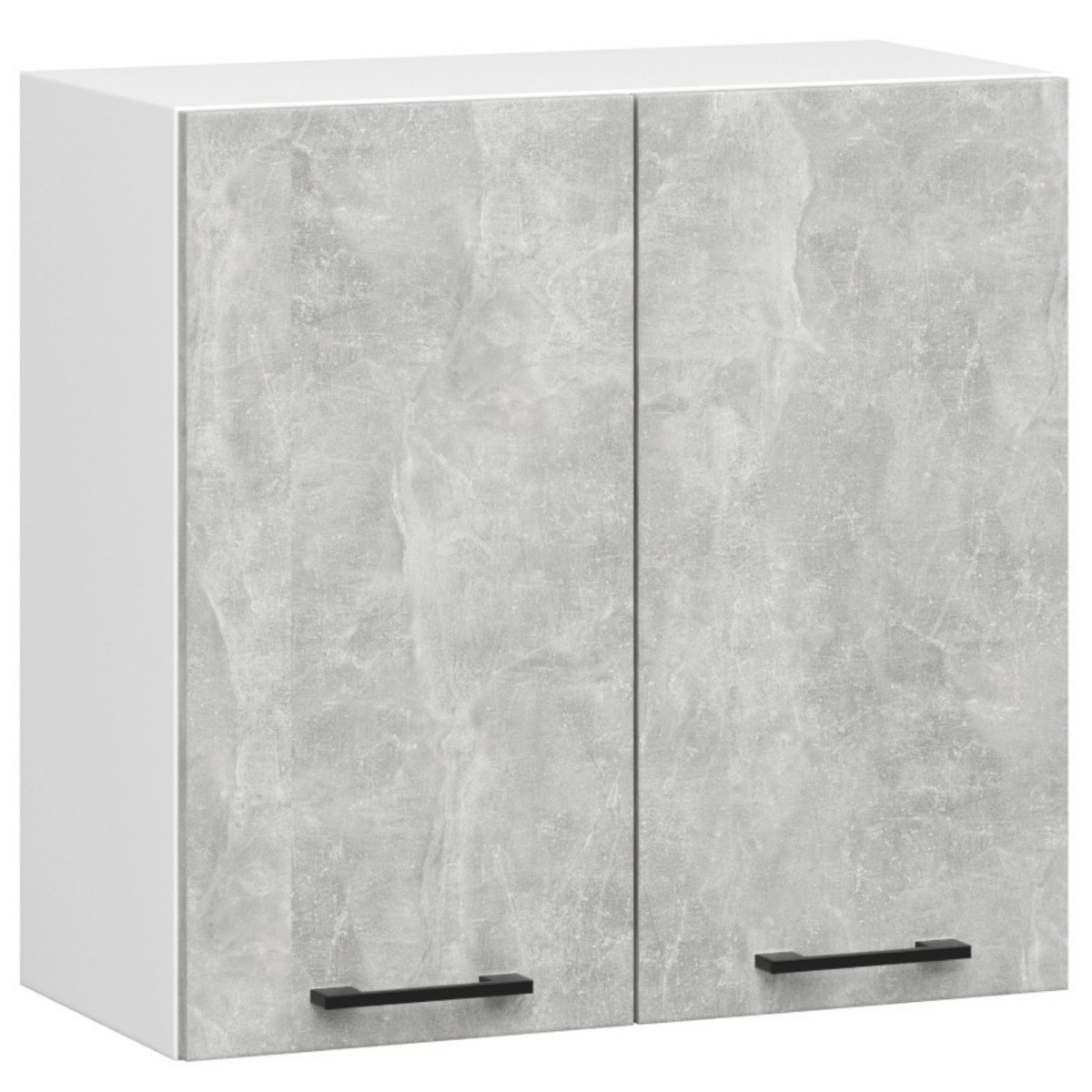 Kuchyňská závěsná skříňka Olivie W II 60 cm bílá/beton