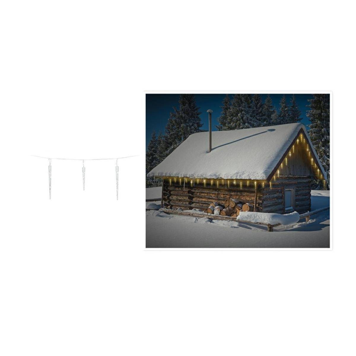 Vánoční světelný LED řetěz Icicle II 690 cm teplá bílá