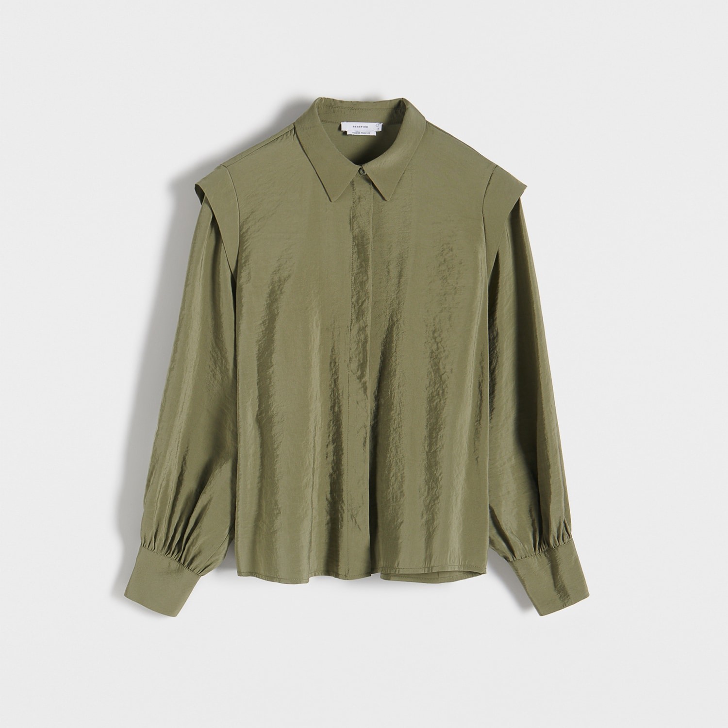 Reserved - Modalová košeľa - Khaki