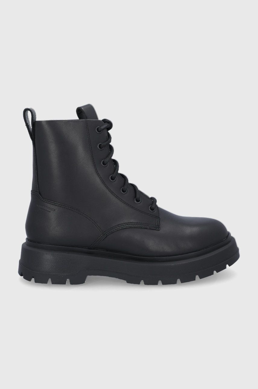 Kožená obuv Vagabond Shoemakers pánska, čierna farba