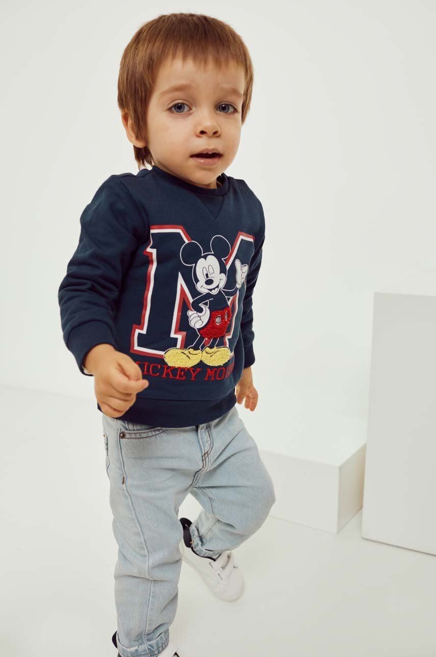 Bavlnená mikina pre bábätká zippy s potlačou