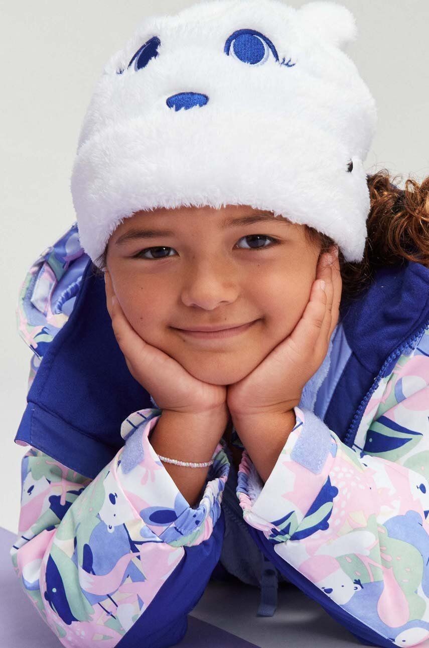 Detská čiapka Roxy MINI SNOWMOON HDWR biela farba biela